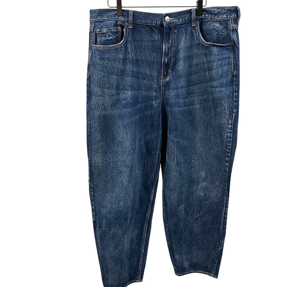 American Eagle Relaxed Mom Jean High Rise 18 Regular Momcore Classic Denim Women